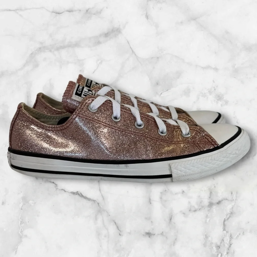 Kids Converse All Star glitter sneakers size 4